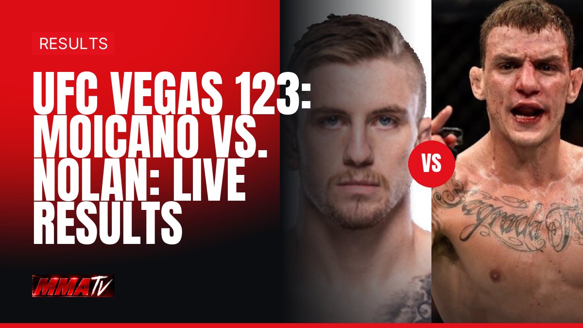 UFC Vegas 123: Moicano vs. Nolan: live results