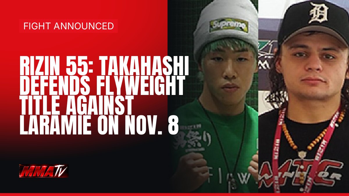 Rizin 55: Takahashi defends flyweight title against Laramie on Nov. 8