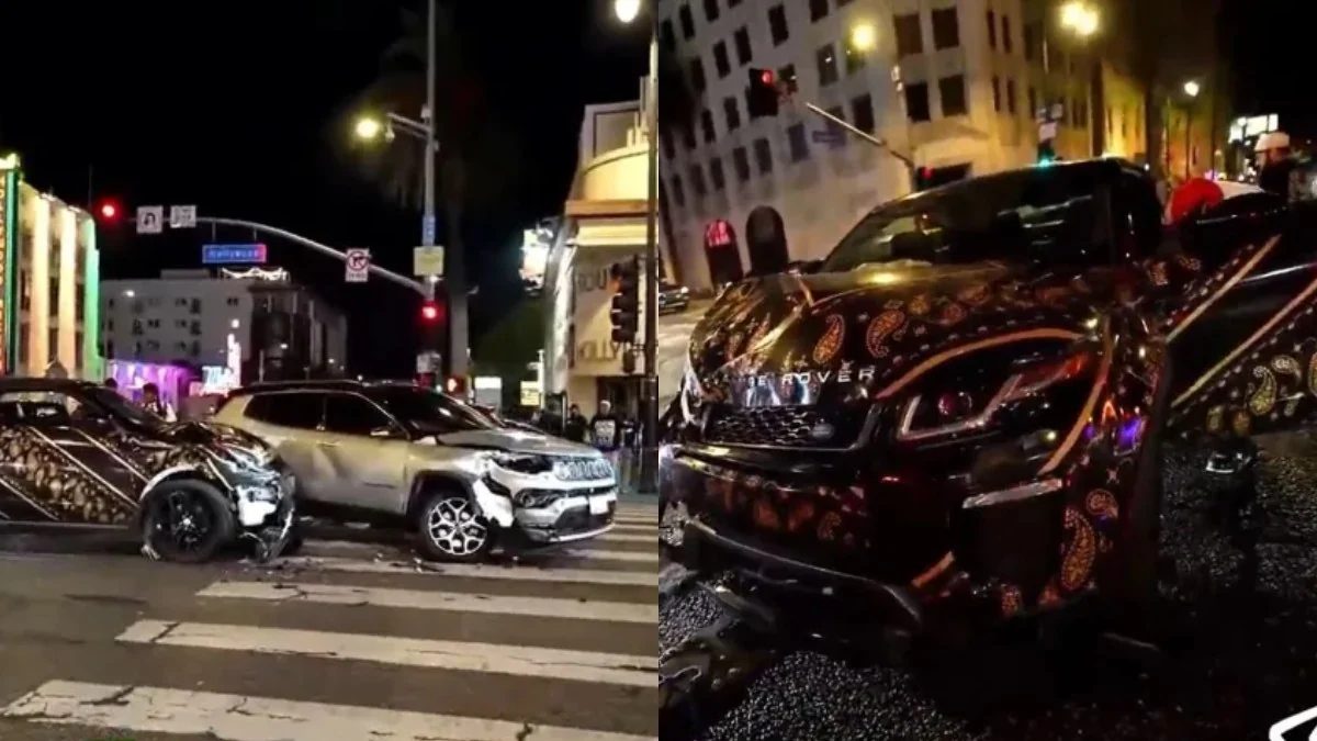 King Green unharmed after totaling Range Rover in crash on live stream