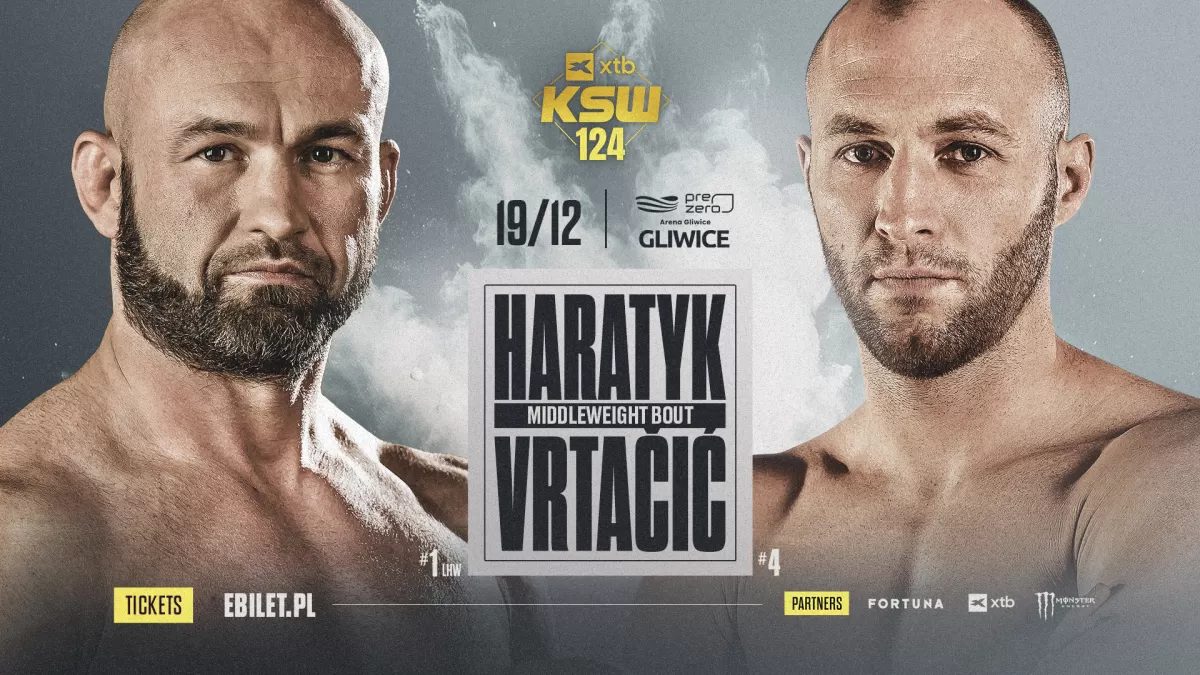 KSW 124: Vrtačić meets Haratyk; Pawlak faces Kuberski for middleweight title