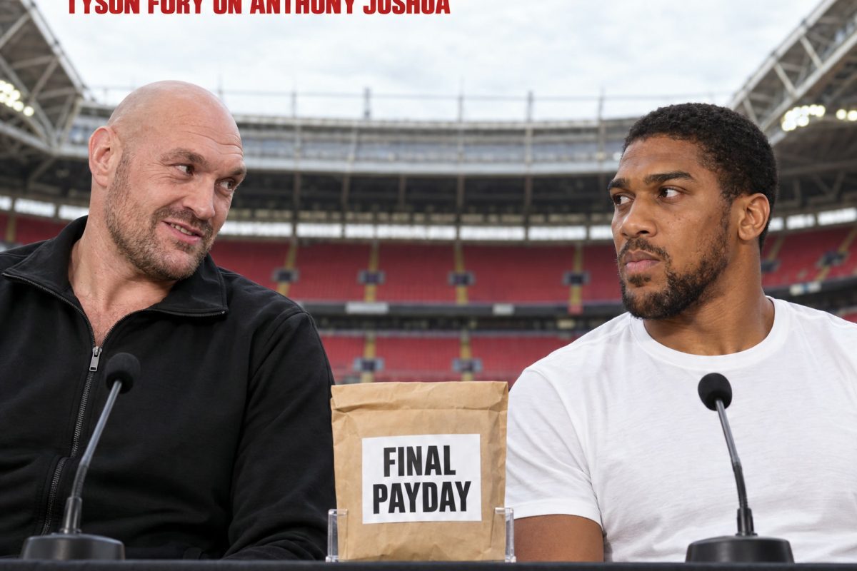 Tyson Fury says Anthony Joshua wants a 'final payday' ahead of Dec. 11 Cardiff fight