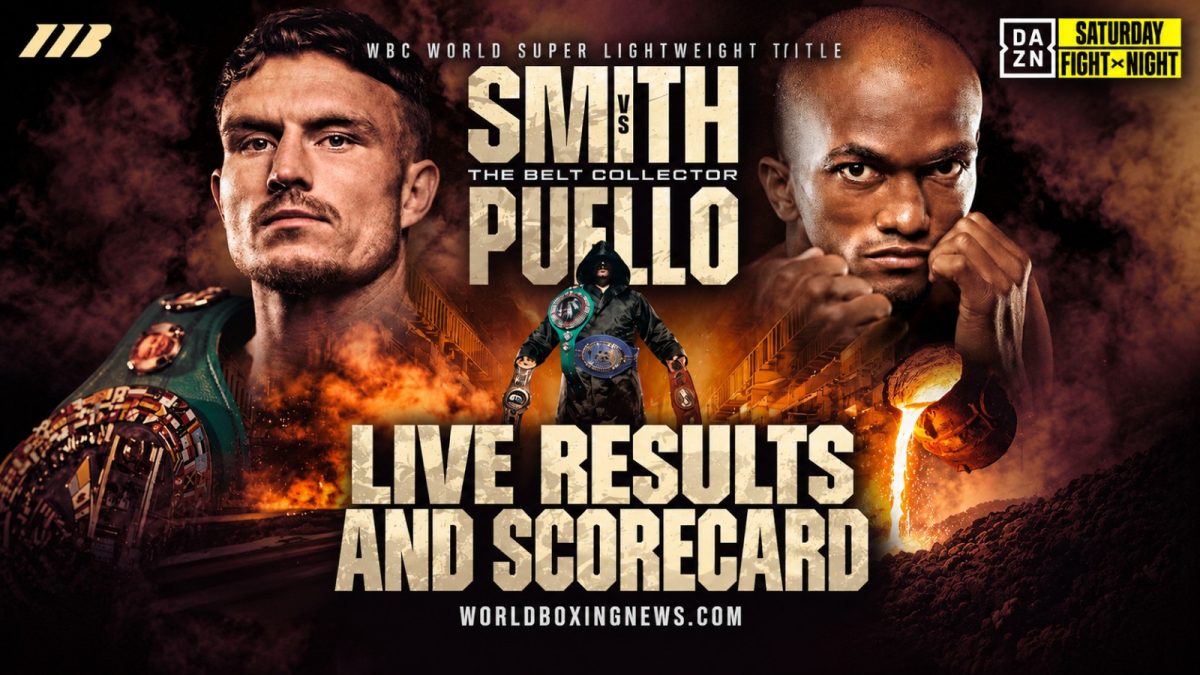 The Belt Collector: Dalton Smith vs. Alberto Puello: live results